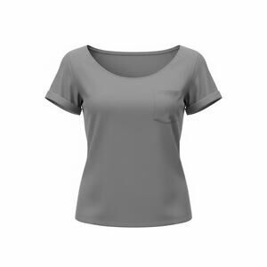 Lou & Grey Supima Cotton Gray Pocket T Shirt Women’s XS 0–2